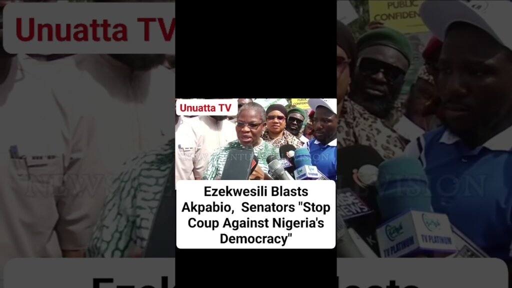 Ezekwesili Blasts Akpabio,  Senators “Stop Coup Against Nigeria’s Democracy” ##fyp #news #nigeria