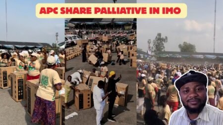 Chaos As APC Seyi Tinubu Share Palliative to Igbos Nigeria in Imo State
