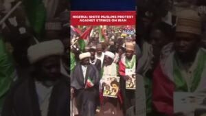 Nigeria: Shiite Muslims Protest In Kano Condemning Strikes On Iran #shorts