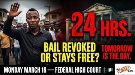 Nigeria News Today:Tomorrow A Judge Decides If Sowore Goes Back To Prison — Here Is What Is At Stake