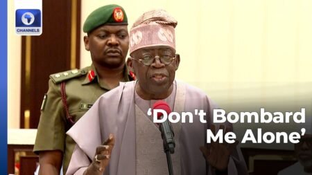 ‘Don’t Bombard Me Alone,’ Tinubu Asks Media To Hold LGs, States Accountable ‘Don’t Bombard Me Alone,’ Tinubu Asks Media To Hold LGs, States Accountable