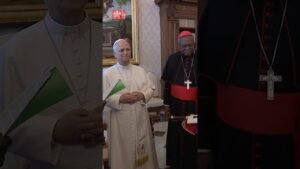 Pope Leo XIV greets Nigerian Bishops in the Vatican