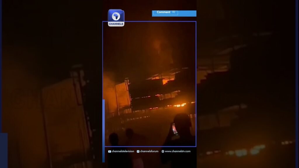 Fire Razes Plumbing Section Of Market Bridge, Onitsha, Destroys Goods