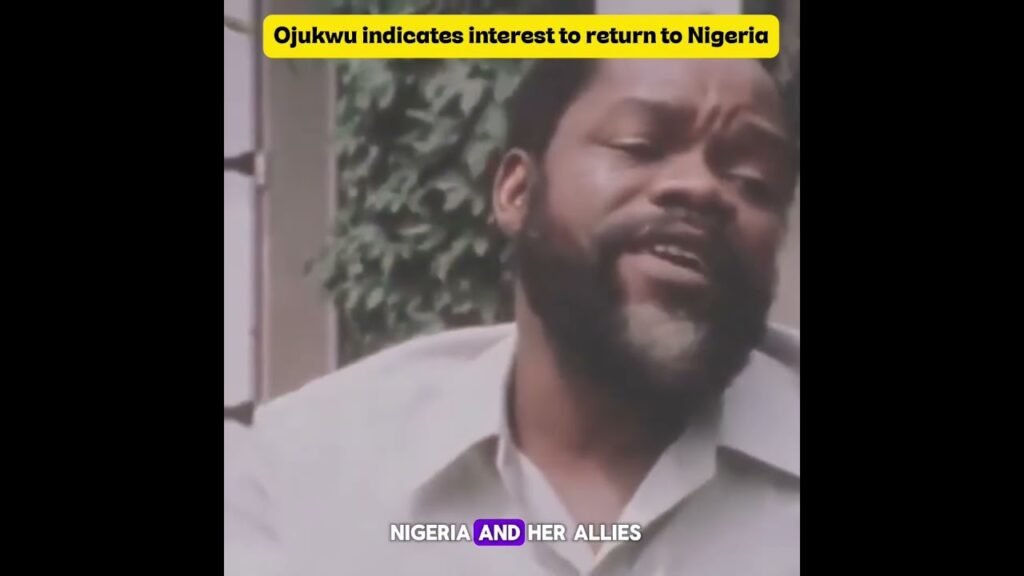 When Ojukwu indicated his willingness to return to Nigeria  #biafra #nigerianews