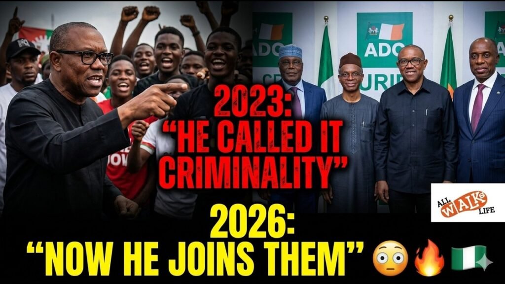 Nigeria News Today: Peter Obi Called Them Criminals. Now He Works With Them. Why?