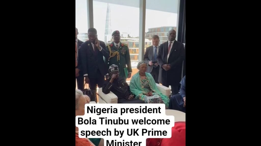 Nigeria president Bola Tinubu welcome speech by UK Prime Minister  #foryoupage