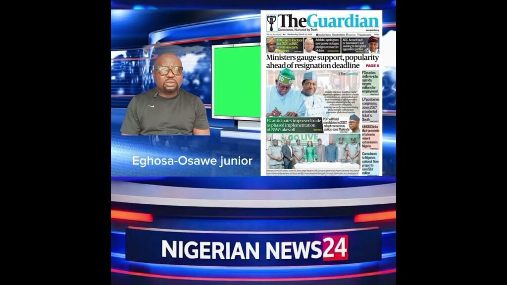 Nigeria News papers review with Eghosa-Osawe Jr Nigeria News papers review with Eghosa-Osawe Jr