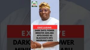 DARK DAYS ; POWER MINISTER ADELABU APOLOGIES TO NIGERIANS AS BLACKOUT CONTINUE #nigerianews #adelabu