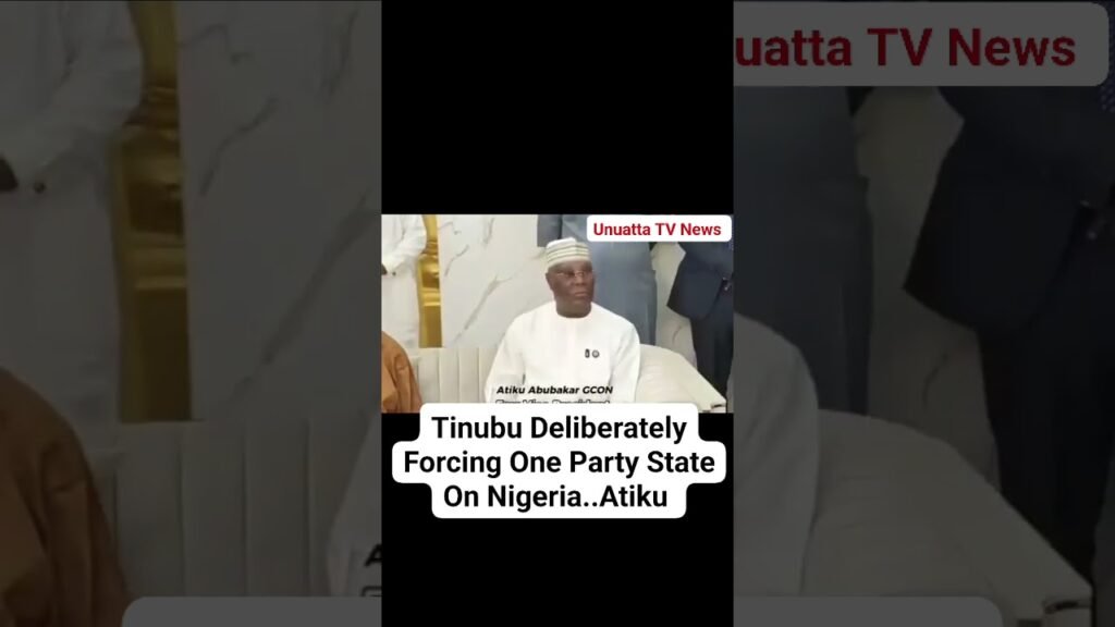 Tinubu Deliberately Forcing One Party State On Nigeria..Atiku #fyp #nigeria #news #BolaTinubu Tinubu Deliberately Forcing One Party State On Nigeria..Atiku #fyp #nigeria #news #BolaTinubu