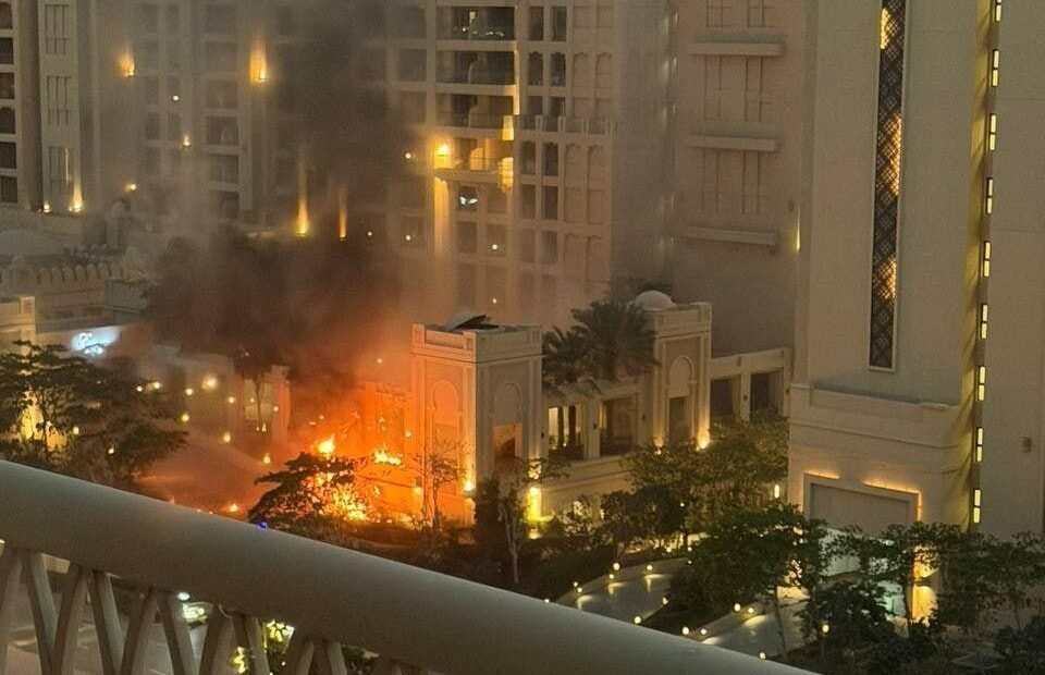 US/Israel- Iran War: A scene of an attack in UAE