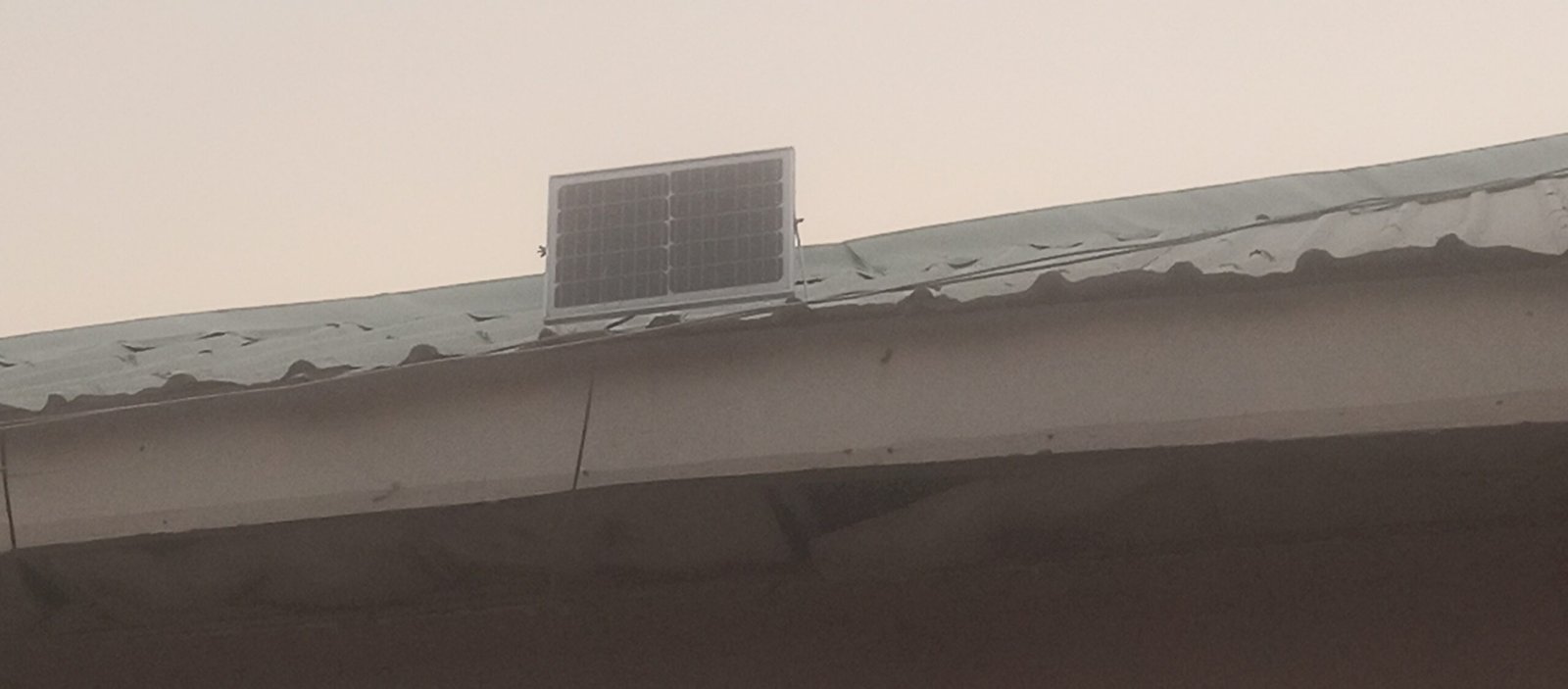 A section of Dayi PHC relies on small solar lights at night. (PHOTO CREDIT: Ogalah Dunamis)