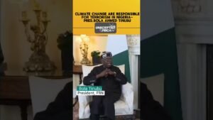 CLIMATE CHANGE ARE RESPONSIBLE FOR TERRORISM IN NIGERIA – PRES.BOLA AHMED TINUBU #nigeria #news