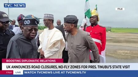 UK Announces Road Closures, No-Fly Zones For Tinubu’s State Visit UK Announces Road Closures, No-Fly Zones For Tinubu’s State Visit
