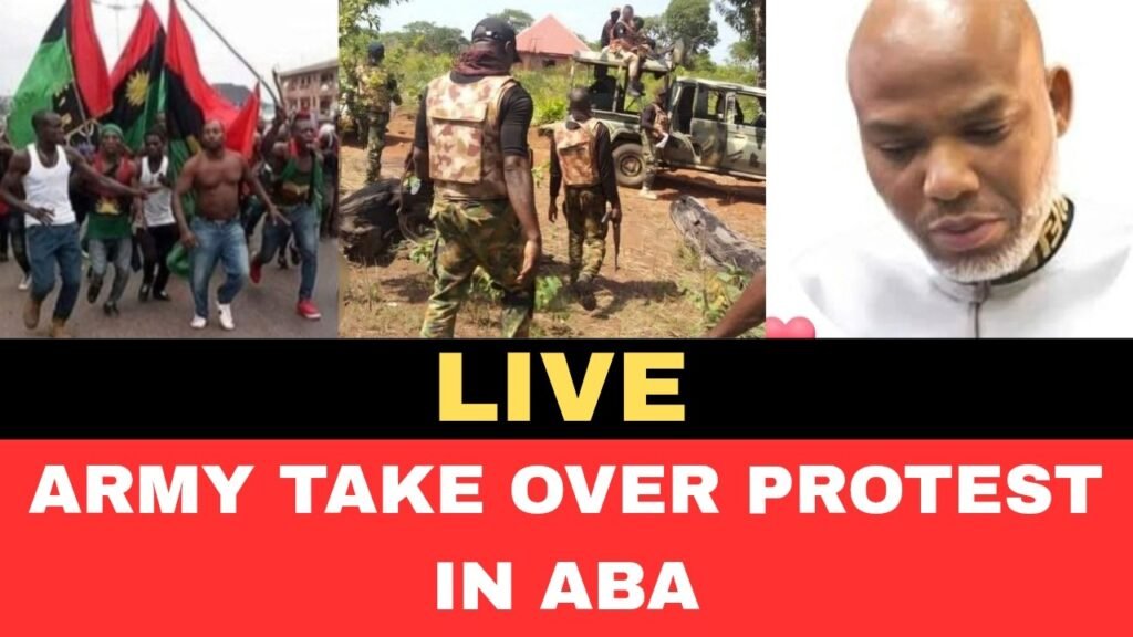 Live :: ARMY Take over Nnamdi Kanu Protest in Aba (SHOCKING) Live :: ARMY Take over Nnamdi Kanu Protest in Aba (SHOCKING)