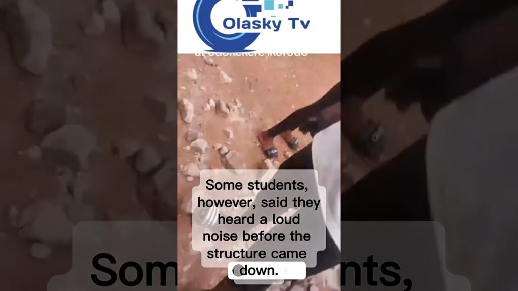 LAGOS SCHOOL COLLAPSED WHILE STUDENTS EXPLAINS HOW THEY ESCAPED
