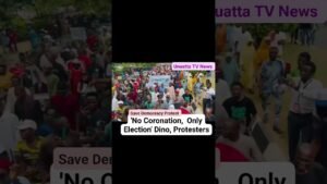 ‘No Coronation,  Only Election’ ..Dino, Protesters Chant #fyp #news #nigeria