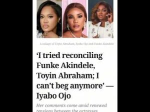 Iyabo Ojo quits reconciling Funke Akindele, Toyin Abraham #new #nigeria #nigerianews #politics