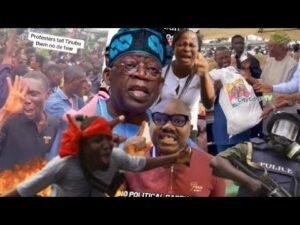 Breaking News Revolution Has Started In Nigeria Tinubu Must Go Massive Protest Shutdown E Don Happen