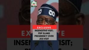 INSENSITIVE VISIT; PDP SLAMS PRESIDENCY OVER JOS AIRPORT VISIT. #nigerianews #pdp  #presidenttinubu