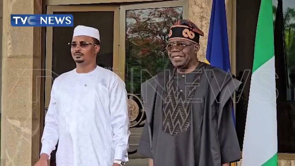 President Tinubu Welcomes Chadian President, Idris Deby To Presidential Villa