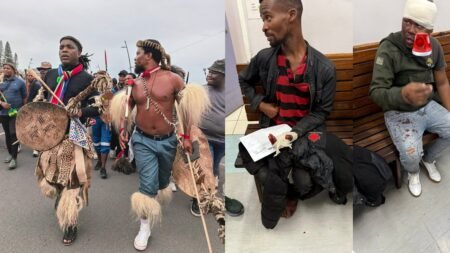 Nigerians STABBED some of the PROTESTERS & Knocked One Person with a CAR in East London’s March