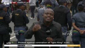 Thousands protest against coronation of Nigerian King in EC