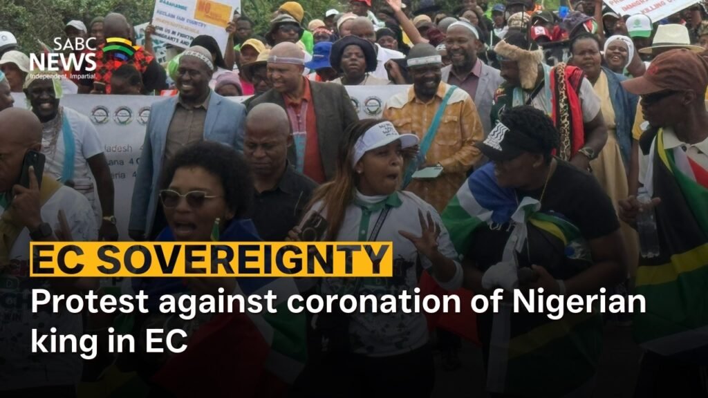Protest against coronation of Nigerian king in EC