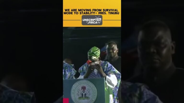 We are moving from survival mode to stability – pres. Tinubu. #trending #nigeria #news #viral