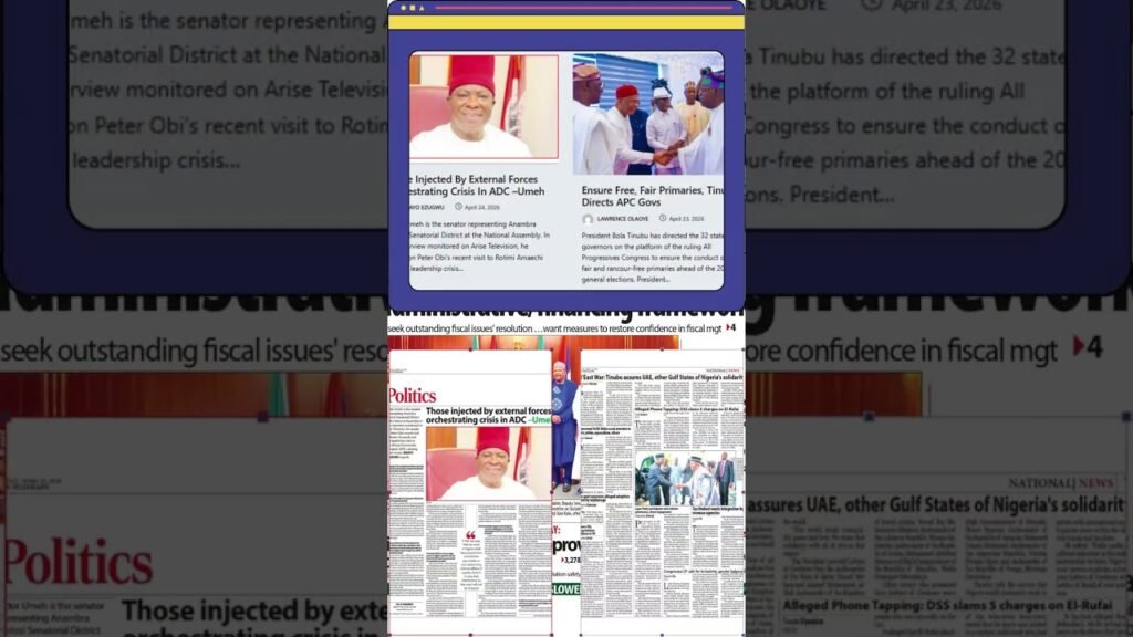 Nigeria Daily Briefing – April 24 | Week Wrap-Up #newtelegraph #news #nigerianews #headlines #update