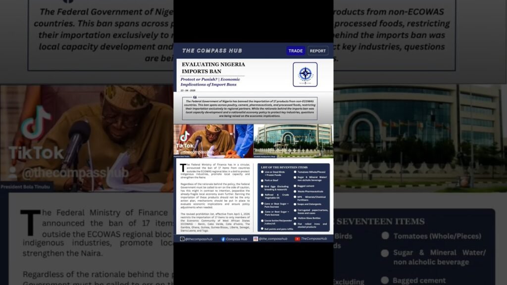 EVALUATING NIGERIA IMPORTS BAN #nigeria #news #channelstv #duet #viral #arise #africanews #breaking