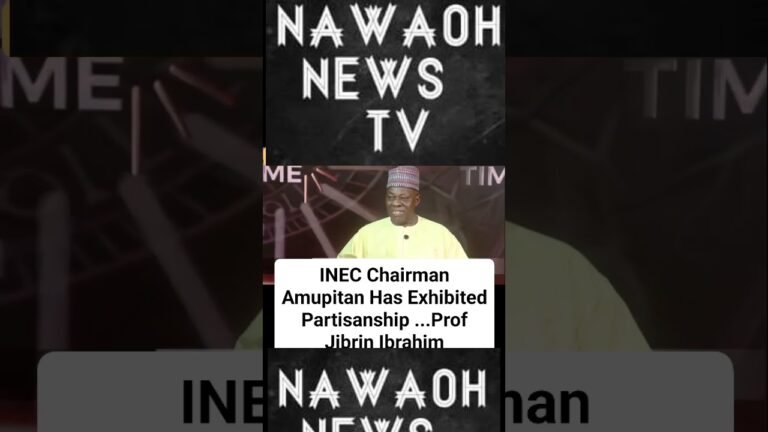 INEC Chairman Amupitan Has Exhibited Partisanship …Prof Jibrin Ibrahim #fyp #news #nigeria
