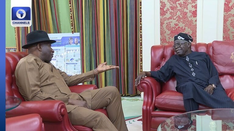 Tinubu Receives Ex-President Jonathan At State House