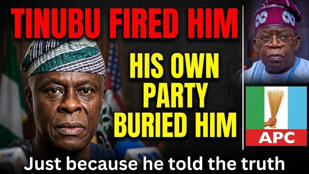 Tinubu Fired Him. Then His Own Party Buried Him. Here’s Why: NIGERIA NEWS TODAY