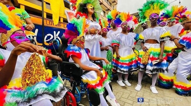 Photo from Fanti Carnival in Lagos. Credit: X | Channels TV