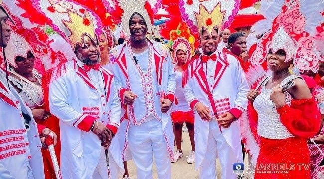 Photo from Fanti Carnival in Lagos. Credit: X | Channels TV
