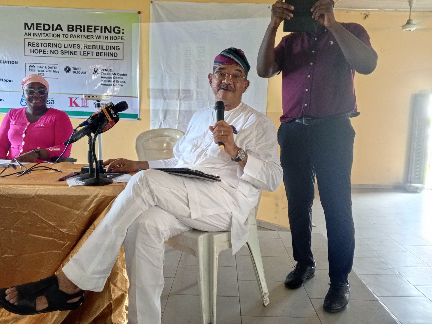 David Majekodunmi, an architect and consultant, at the media briefing on Wednesday in Lagos