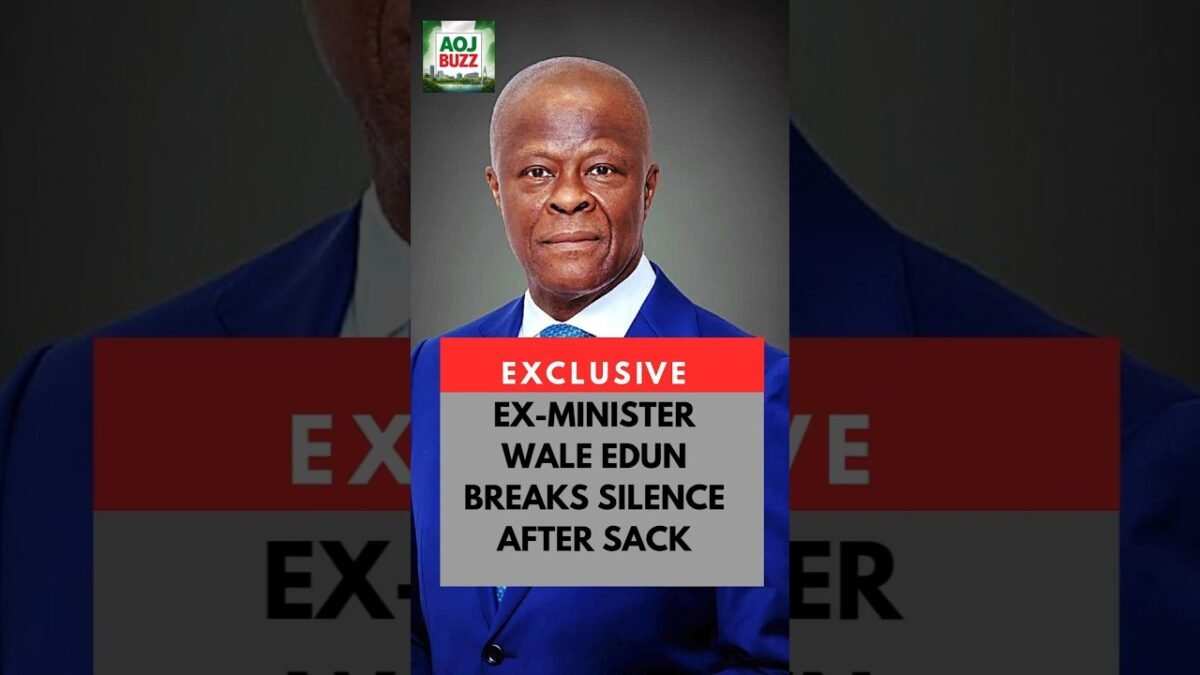 I AM PROUD OF OUR ACHIEVEMENT” EX MINISTER WALE EDUN REACTS AFTER SACK.  #nigerianews #waleedun