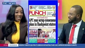 TVC Newspaper: APC May Scrap Consensus Plan + Domestic Taxation Now A Matter Of Survival – IMF