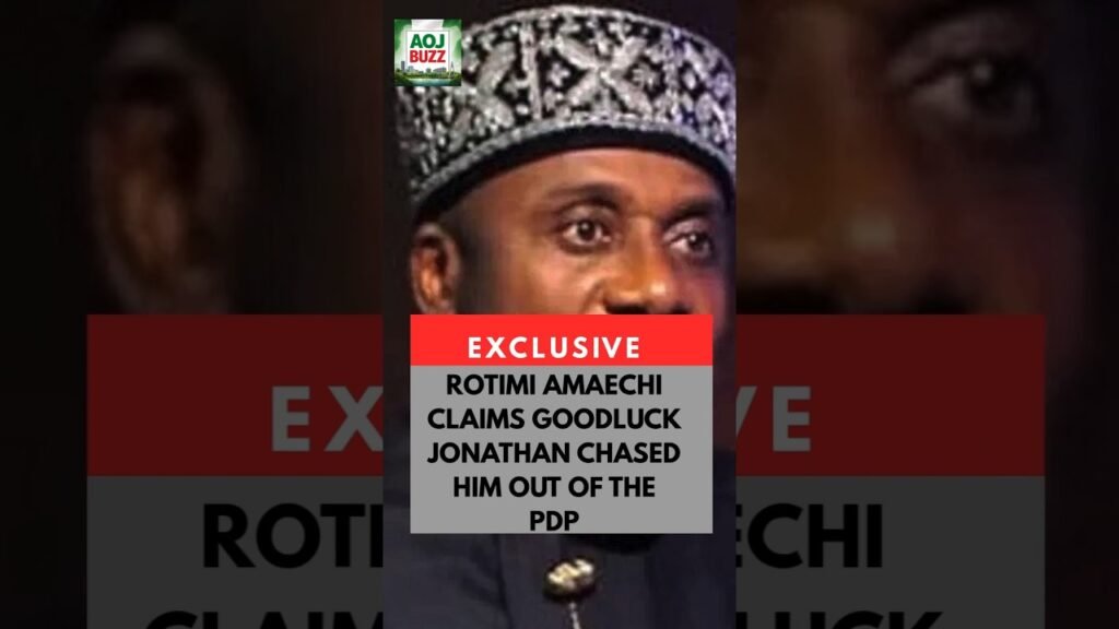 ROTIMI AMAECHI CLAIMS FORMER PRESIDENT GOOD LUCK JONATHAN CHASED HIM OUT OF THE PDP #nigerianews