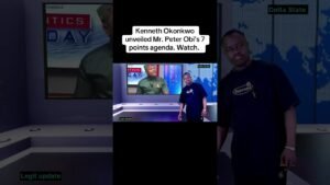 Kenneth Okonkwo unveiled Mr. Peter Obi’s 7 points agenda. Watch. #nigerian #viralshort #nigerianews