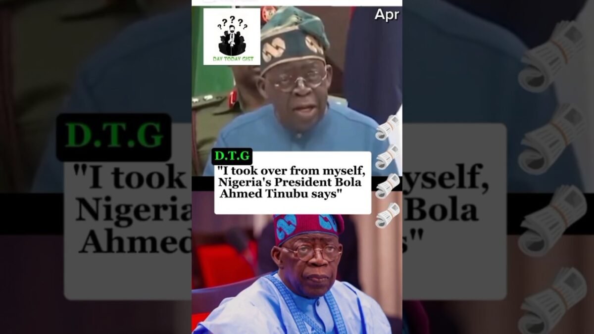 I took over from myself, Nigeria’s President Bola Ahmed Tinubu says #news #bolaahmedtinubu #nigeria
