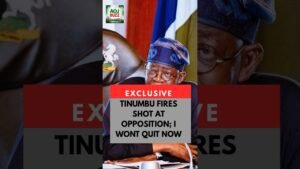 PRESIDENT TINUBU FIRES SHOT AT OPPOSITION. “I WONT QUIT NOW ” #nigerianews #presidenttinubu