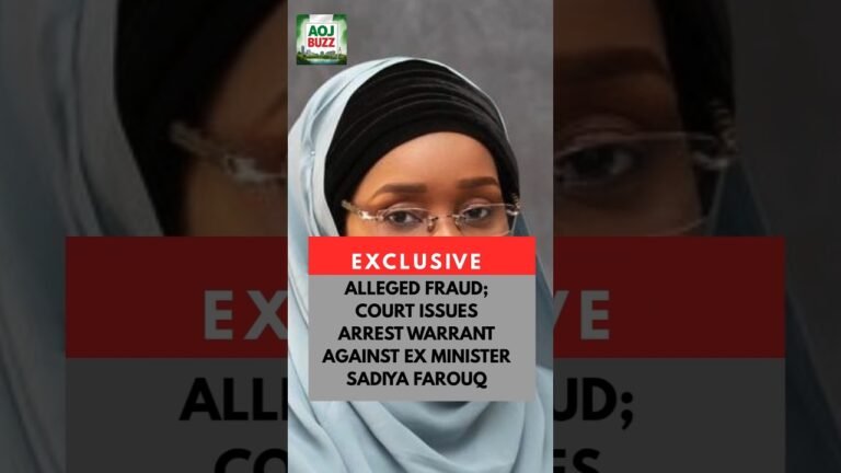 COURT ISSUES ARREST WARRANT AGAINST EX-MINISTER SADIYA FAROUQ #nigerianews #sadiyafarouq #efcc