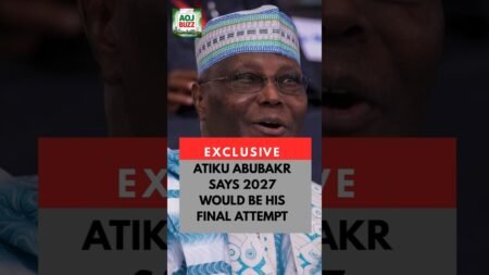 ATIKU ABUBAKAR CONFIRMS 2027 WOULD BE HIS LAST ATTEMPT AT PRESIDENCY #nigerianews #atikuabubakar