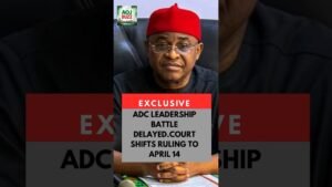COURT SHIFTS ADC LEADERSHIP RULING TO APRIL 14 #nigerianews #adc #davidmark #aregbesola