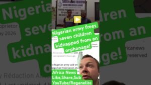 Nigerian army frees seven children kidnapped from an orphanage! #news #worldnews #nigeria #africa Nigerian army frees seven children kidnapped from an orphanage! #news #worldnews #nigeria #africa
