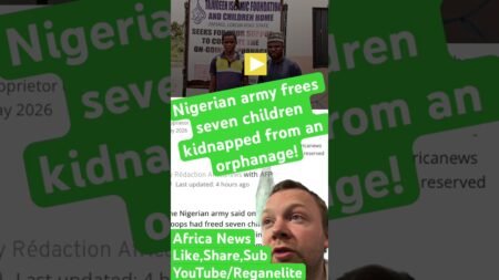 Nigerian army frees seven children kidnapped from an orphanage! #news #worldnews #nigeria #africa Nigerian army frees seven children kidnapped from an orphanage! #news #worldnews #nigeria #africa