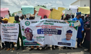 Ex-Councillors Protest Unpaid Allowances in Ogun State