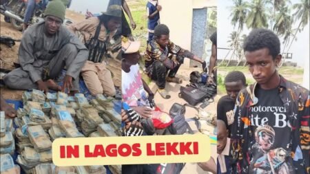 Suspected Fulani Bandits arrested in Lekki Lagos Nigeria by Agberos Suspected Fulani Bandits arrested in Lekki Lagos Nigeria by Agberos