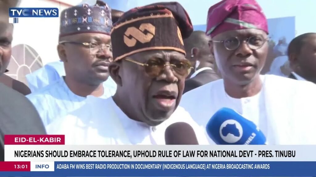 Nigerians Should Embrace Tolerance, Uphold Rule Of Law For National Devt – Pres Tinubu Nigerians Should Embrace Tolerance, Uphold Rule Of Law For National Devt – Pres Tinubu